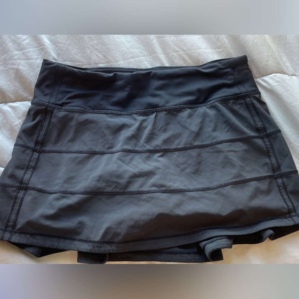 Black Lululemon Pace Rival Skirt